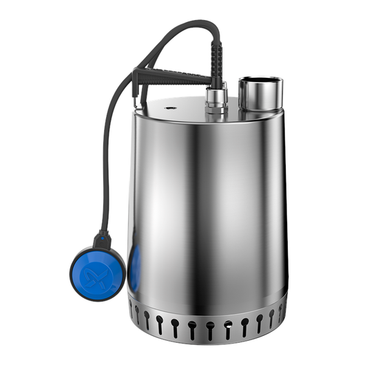 Grundfos Unilift AP12.40.04.A1 Stainless Steel Submersible Pump 0.4kW - Automatic Float Switch 96023914 CLP (+25+77F)