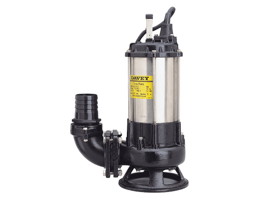 Davey D75KA Submersible Cutter & Shredder Pump (CLP*) (+30+55F)