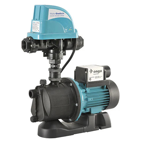 Onga JM100FL Jet Pump Rainwater Harvesting System with Floatless WaterSwitch JMW100FL (+30+20F)