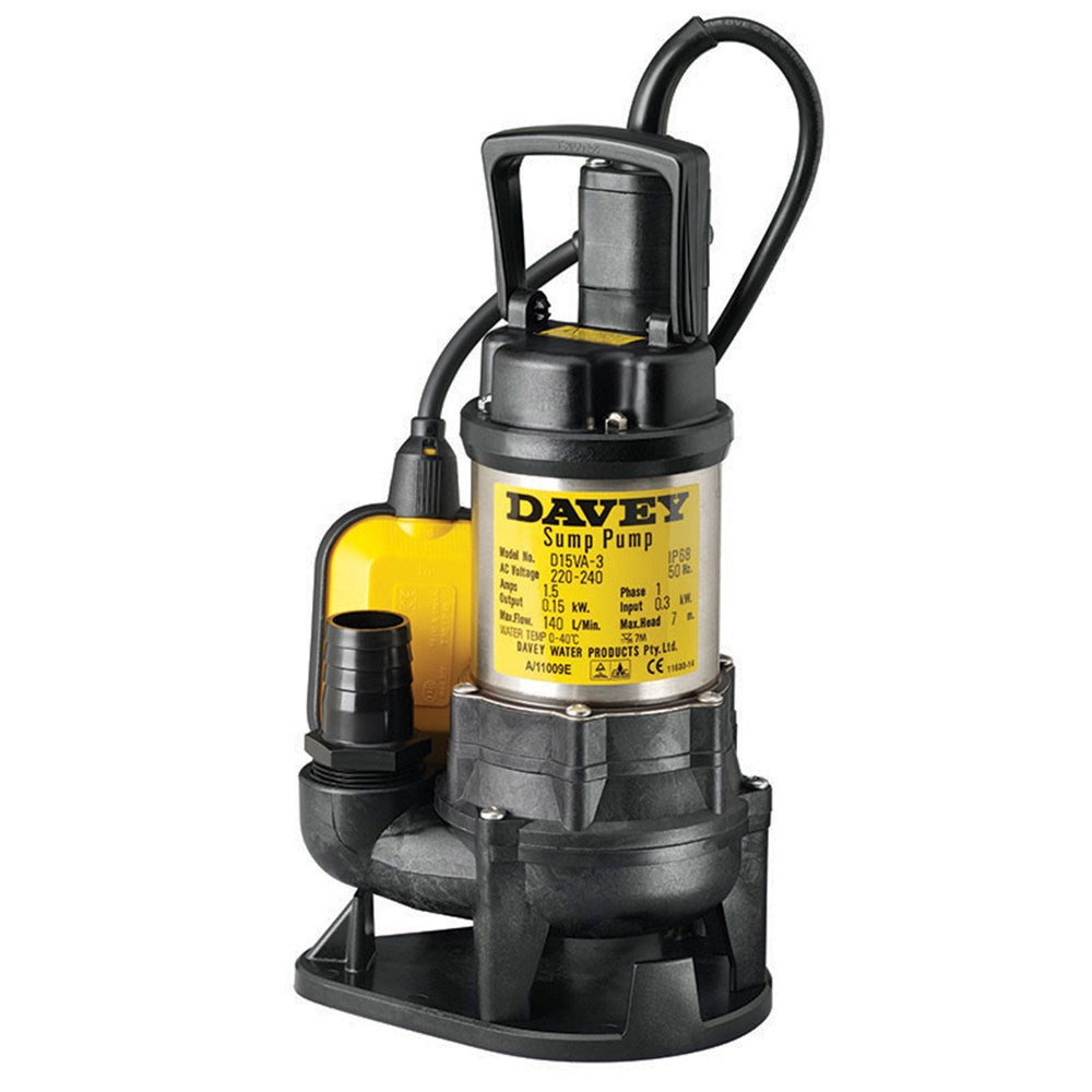 Davey D15VA Multi Purpose Vortex Sump Pump