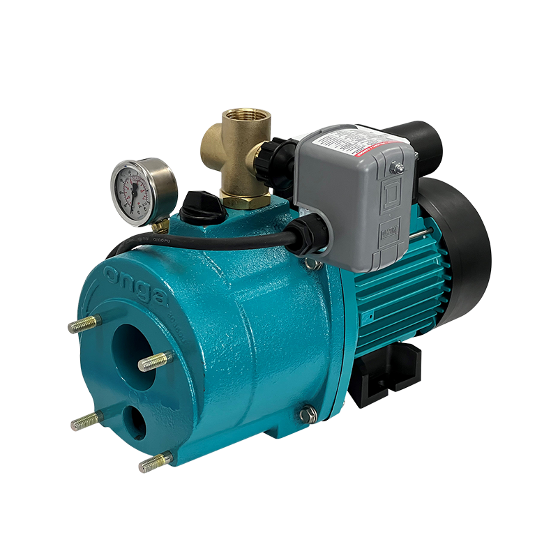 Onga JJ400 Farmmaster Single Phase Jet Pump with Pressure Switch & 24L Onga Steel Tank (P*125)