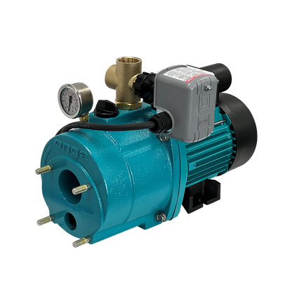 Onga JJ400 Farmmaster Single Phase Jet Pump with Pressure Switch & 24L Onga Steel Tank (P*125)
