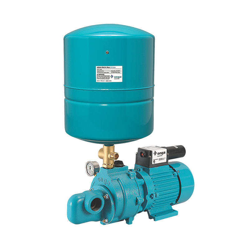 Onga JJ600 Farmmaster SINGLE Phase Jet Pump with Pressure Switch & 24L Onga Steel Tank (P*125)