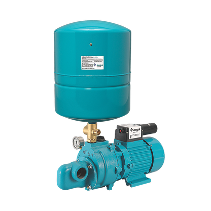 Onga JJ600 Farmmaster SINGLE Phase Jet Pump with Pressure Switch & 24L Onga Steel Tank (P*125)