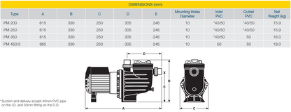 Davey 350 Power Master Pool Pump