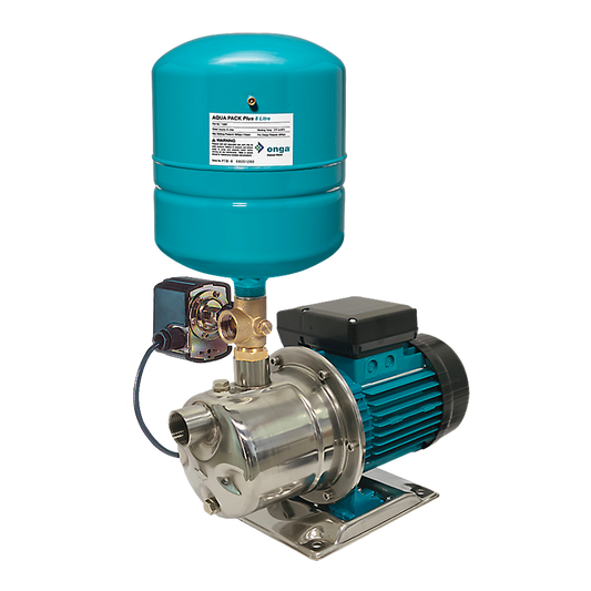 Onga JSK60 Pressure Boosting Jet Pump with AISI Pressure Switch & Onga 12L Steel Tank (Q4P*25)